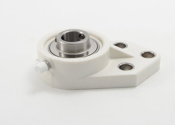 Flange de aço inoxidável de carregamento termoplástico SS UCFBPL203 do parafuso do rolamento de esferas 3 da inserção da unidade